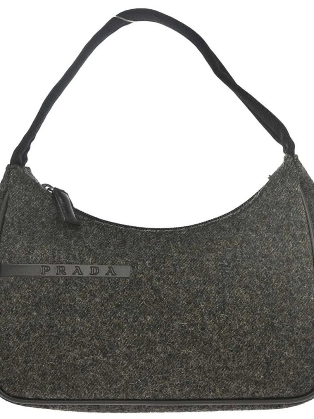 Prada Sports Gray Wool Handbag 113 MV515 168321